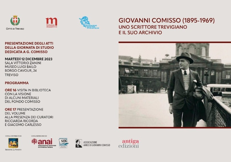 Presentazione del volume degli atti della Giornata di Studio dedicata a Giovanni Comisso